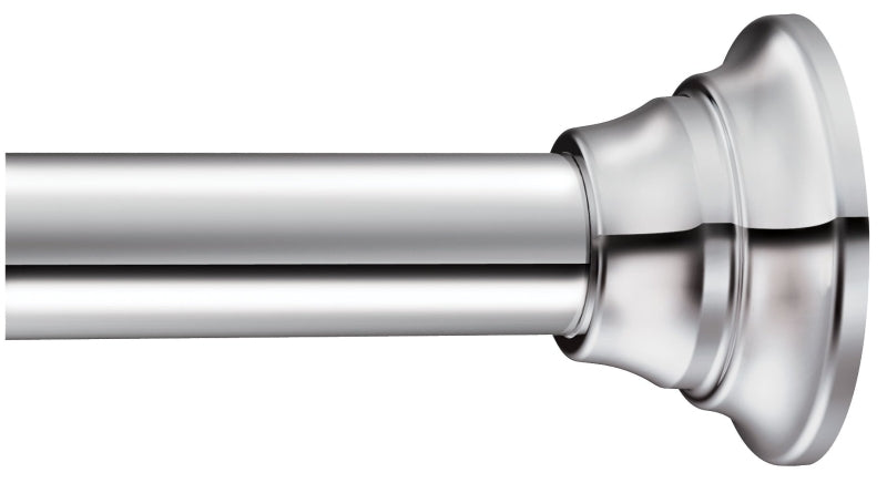 MOEN Moen TR1000CH Tension Rod, 44 to 72 in L Adjustable, 1 in Dia Rod, Stainless Steel, Chrome
