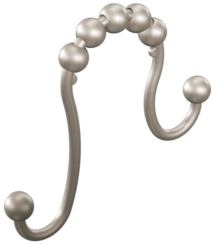 MOEN Moen SR2201BN Shower Curtain Ring, Steel, Brushed Nickel