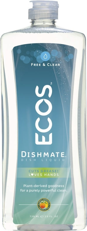 ECOS Ecos 9721/6 Dishwashing Liquid, 25 oz, Gel, Clear/Light Yellow CLEANING & JANITORIAL SUPPLIES ECOS