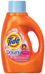 TIDE Tide Plus A Touch of Downy Series 80763421 Regular Laundry Detergent, 42 fl-oz, Bottle, Liquid, April Fresh