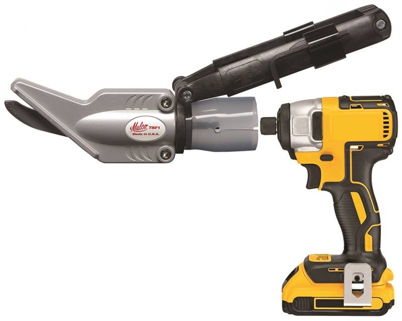 MALCO PRODUCTS Malco TSF1 Siding Shear Attachment, Steel, For: 14.4 V or Larger Cordless or Standard A/C Power Drills