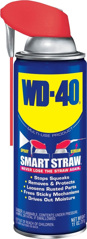 WD-40 WD-40 SMART STRAW 490040 Lubricant, Multi-Purpose, Light Amber, 11 oz Aerosol Can, Liquid AUTOMOTIVE WD-40