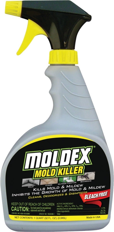 MOLDEX Moldex 5010 Mold and Mildew Killer, 32 oz, Liquid, Floral, Clear
