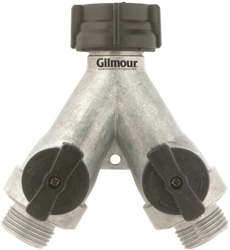 GILMOUR MFG Gilmour 800214-1001 Shut-Off Valve, 3/4 in, GHT, 60 psi Pressure, Zinc Body, Chrome
