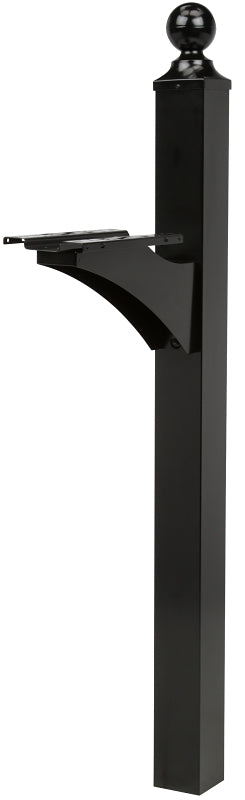 SOLAR GROUP Gibraltar Mailboxes LP000B00 Landover Mailbox Post, 21.4 in L, 6 in W, 56.4 in H, Aluminum, Gloss HARDWARE & FARM SUPPLIES SOLAR GROUP