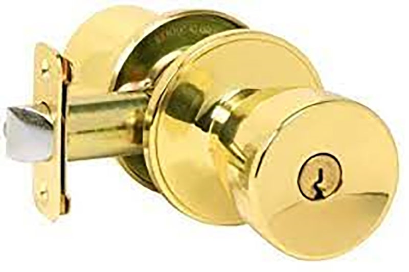 DEXTER BY SCHLAGE Dexter J Series J54VBYR605 Entry Knob, Knob Handle, Bright Brass, Metal, C Keyway, Re-Key Technology: Traditional HARDWARE & FARM SUPPLIES DEXTER BY SCHLAGE