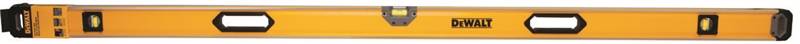 DEWALT DEWALT DWHT43172 Box Beam Level, 72 in L, 3-Vial, Non-Magnetic, Aluminum, Black/Yellow