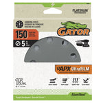 GATOR Gator Shopsmith 9024 Sanding Disc, 5 in Dia, 180 Grit, Extra Fine, Aluminum Oxide Abrasive, Film Backing, Vented TOOLS GATOR