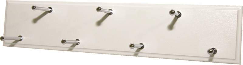 STOW Easy Track RA1202 Belt Rack, 7-Hook, White HARDWARE & FARM SUPPLIES STOW
