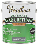 VARATHANE Varathane 9431 Spar Urethane Paint, Semi-Gloss, Liquid, Clear, 1 gal, Can PAINT VARATHANE