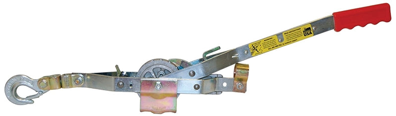 MAASDAM Maasdam A-0 Rope Puller, 0.75 ton Lifting, 1500 lb Pull Force, 8 in Mini Between Hooks, 1/2 in Dia Rope/Cable