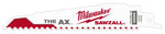 MILWAUKEE Milwaukee 48-01-2021 Reciprocating Saw Blade, 1 in W, 6 in L, 5 TPI, HSS Cutting Edge TOOLS MILWAUKEE