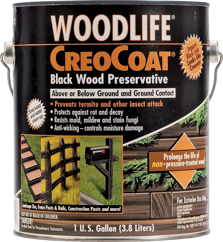 WOODLIFE Wolman 14436A Preservative, Black, Liquid, 1 gal, Can