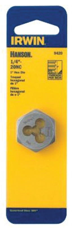 IRWIN Irwin Hanson 9427 Machine Screw Die, 5/16-18 Thread, UNC Thread, Right Hand Thread, HCS TOOLS IRWIN