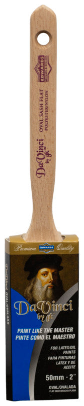 LINZER Linzer 1155220-0200 Paint Brush, Flat Sash Brush, 2 in L Bristle