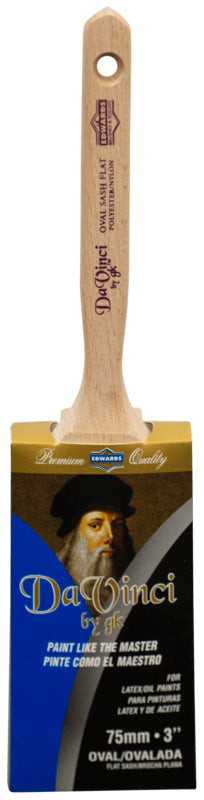 LINZER Linzer 1155230-0300 Paint Brush, Flat Sash Brush, 3 in L Bristle