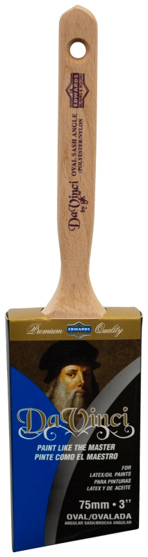 LINZER Linzer 1155130-0300 Paint Brush, Angle Sash Brush, 3 in L Bristle