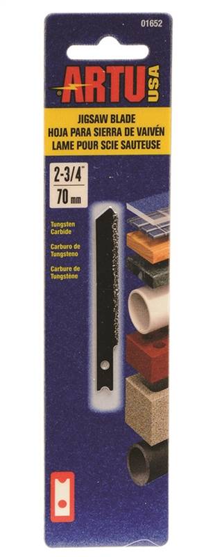 ARTU ARTU 01652 Jig Saw Blade, Tungsten Carbide Cutting Edge, 2-3/4 in L TOOLS ARTU