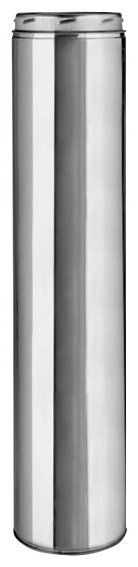 SELKIRK Selkirk 208036U Chimney Pipe, 10 in OD, 36 in L, Stainless Steel PLUMBING, HEATING & VENTILATION SELKIRK