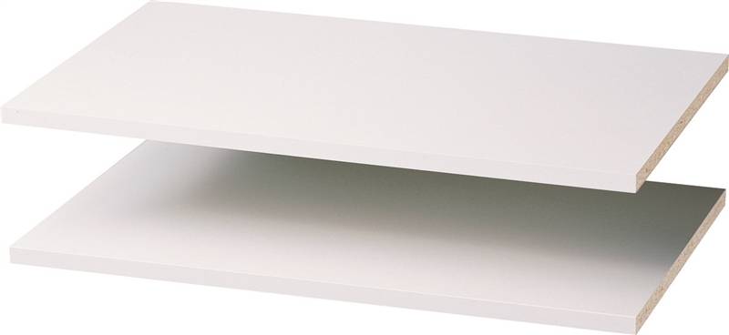 STOW Easy Track RS1423 Series Adjustable Shelf, White, 100 lb, 14 in L, 23-7/8 in W, Wood HARDWARE & FARM SUPPLIES STOW