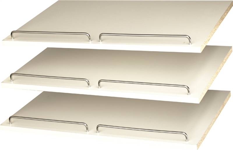 STOW Easy Track RS1600 Series Shoe Shelf with Rail, White, 3-Shelf, 24 in W HARDWARE & FARM SUPPLIES STOW