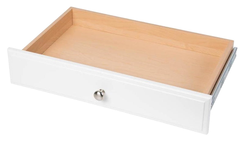 STOW Easy Track RD04 Series Drawer, 24 in W, 4 in H, 14 in D, Wood, White HARDWARE & FARM SUPPLIES STOW