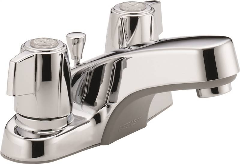 PEERLESS FAUCET Peerless P246LF Bathroom Faucet, 1.2 gpm, 2-Handle, Metal, Chrome Plated, Lever Handle, Standard Spout PLUMBING, HEATING & VENTILATION PEERLESS FAUCET