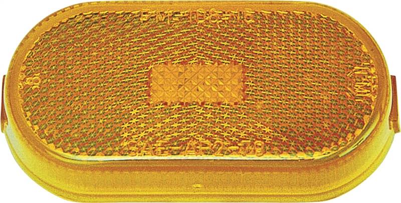 PETERSON MFG PM V108WA Marker Light, Rectangular, 4.07 in W, 2.04 in H, 12 V, Incandescent Lamp, Amber Lens, Screw AUTOMOTIVE PETERSON MFG