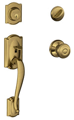SCHLAGE LOCK Schlage F60VADDXGEO716 Combination Lockset, Mechanical Lock, Knob Handle, Round Design, Aged Bronze, Yes, 1 Grade, Metal HARDWARE & FARM SUPPLIES SCHLAGE LOCK