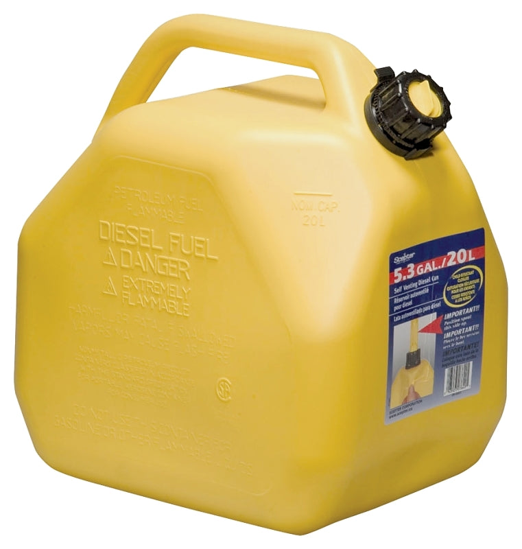 SCEPTER Scepter 07649 Gas Can, 5.3 gal Capacity, Polyethylene, Yellow AUTOMOTIVE SCEPTER