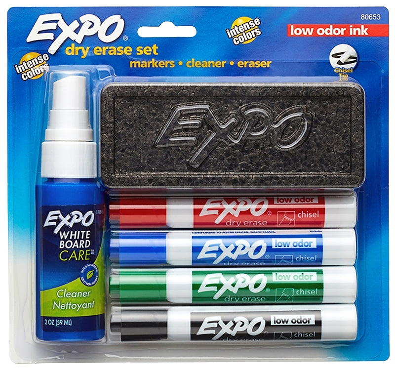 EXPO Expo 80653 Dry Erase Marker Starter Set, Chisel Lead/Tip HOUSEWARES EXPO