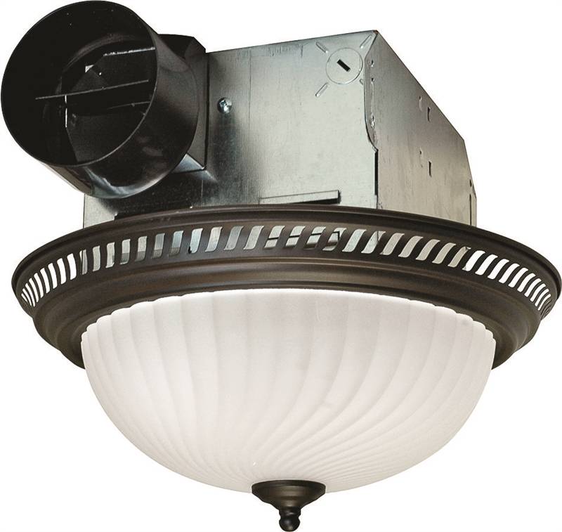 AIR KING Air King DRLC701 Exhaust Fan, 1.6 A, 120 V, 70 cfm Air, 4 Sones, CFL, Incandescent Lamp, 4 in Duct PLUMBING, HEATING & VENTILATION AIR KING