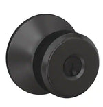 SCHLAGE LOCK Schlage F51ABOW622 Knob Lock, Matte, Black HARDWARE & FARM SUPPLIES SCHLAGE LOCK