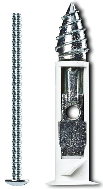 COBRA ANCHORS Cobra Anchors 367S Driller Toggle Bolt, 3 in L, Zinc, Chrome Zinc, 110 lb