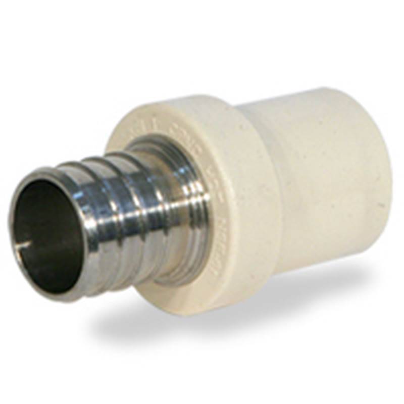 APOLLO Apollo APXCPV34/TPC0750 Pipe Adapter, 3/4 in, PEX x Copper Sweat, PEX-B, Brass, Chrome, 100 psi Pressure PLUMBING, HEATING & VENTILATION APOLLO