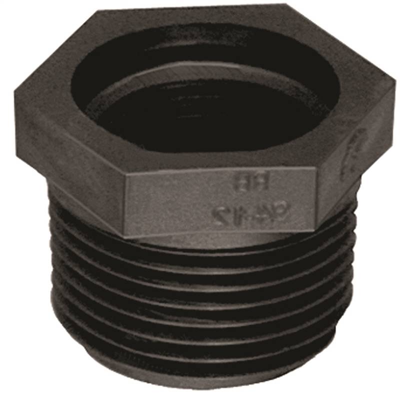 GREEN LEAF Green Leaf RB12-14P Reducing Pipe Bushing, 1/2 x 1/4 in, MPT x FPT, Black HARDWARE & FARM SUPPLIES GREEN LEAF