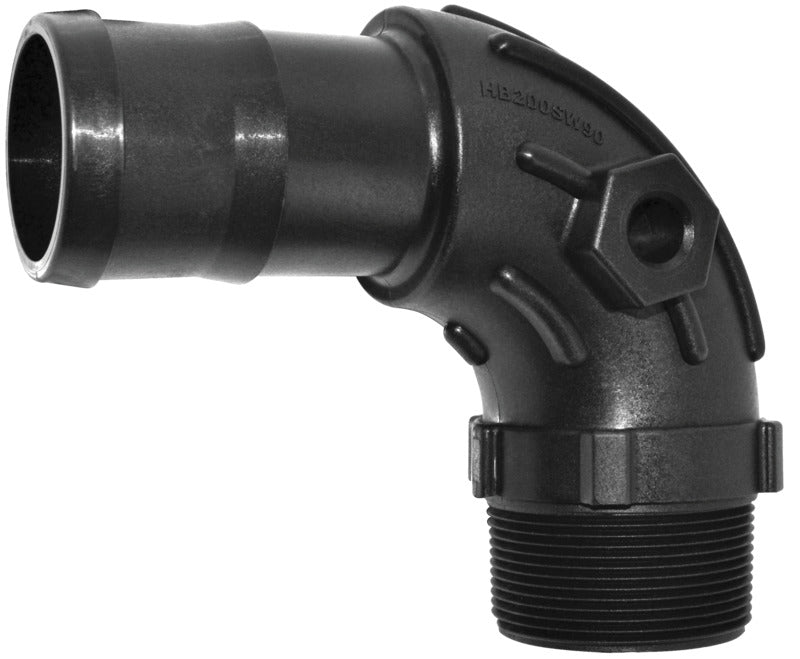 GREEN LEAF Green Leaf HB150SW90 Hose Elbow, 1-1/2 in, MNPT x Hose Barb HARDWARE & FARM SUPPLIES GREEN LEAF