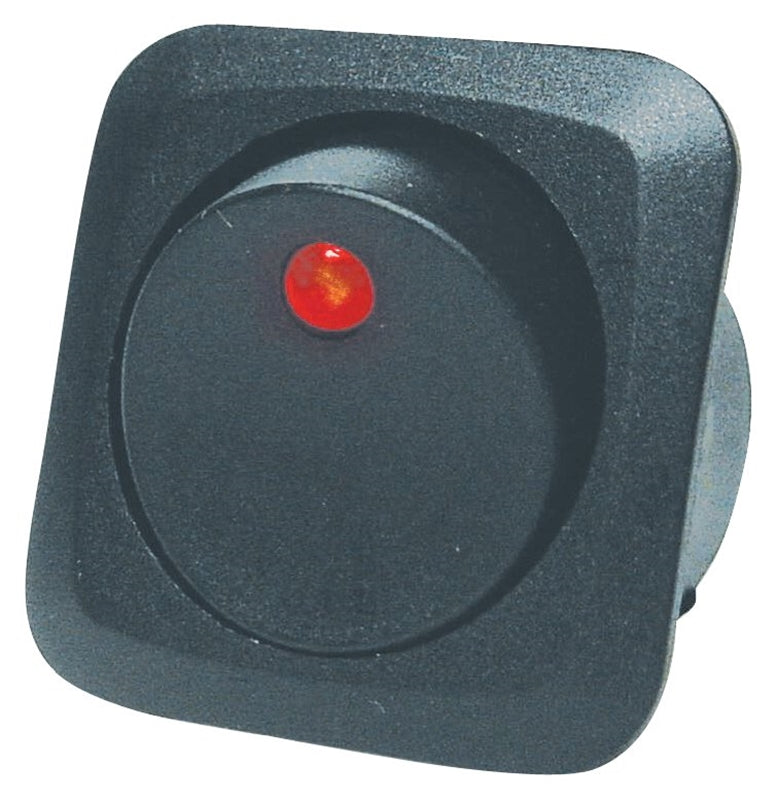 CALTERM Calterm 40600 Rocker Switch, 25 A, 12 VDC, SPST, Black AUTOMOTIVE CALTERM