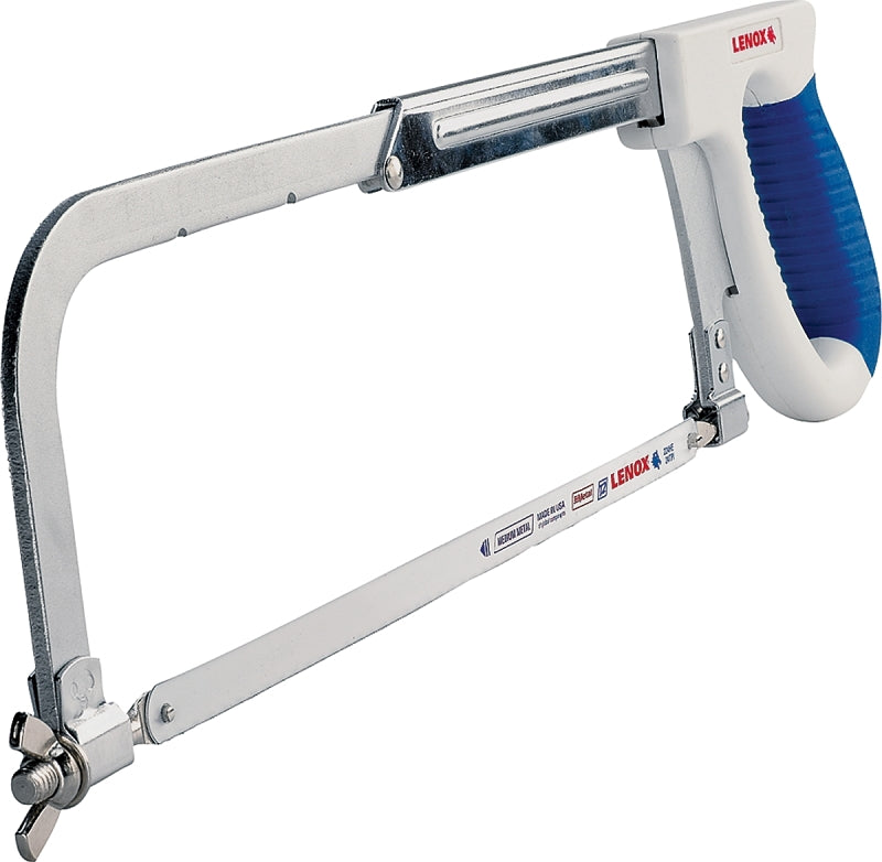 LENOX Lenox 1805723 Hacksaw Frame, 12 in L Blade, 24 TPI, Aluminum Blade, Ergonomic Handle, Rubber Handle