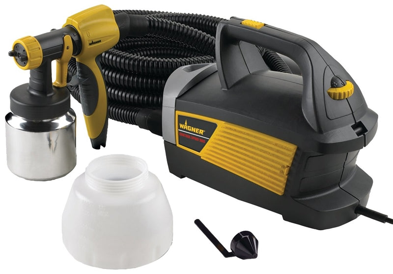 WAGNER Wagner 0518080 HVLP Paint Sprayer, 120 VAC, 5 A, 1.5 qt Tank, 0.051 in Nozzle, 10 in Pattern, 20 ft L Hose