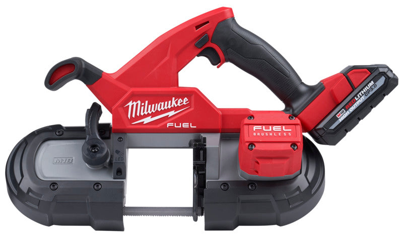 MILWAUKEE Milwaukee 2829-22 Compact Band Saw Kit, Battery Included, 18 V Battery, 35-3/8 in L Blade, 3-1/4 in Cutting Capacity