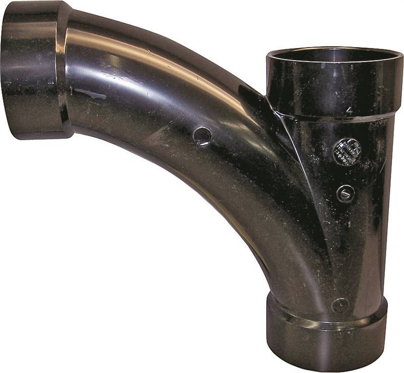 IPEX USA LLC-CANPLAS Canplas 104303BC Combination Tee Pipe Wye, 3 in, Hub, ABS, Black LAWN & GARDEN IPEX USA LLC-CANPLAS