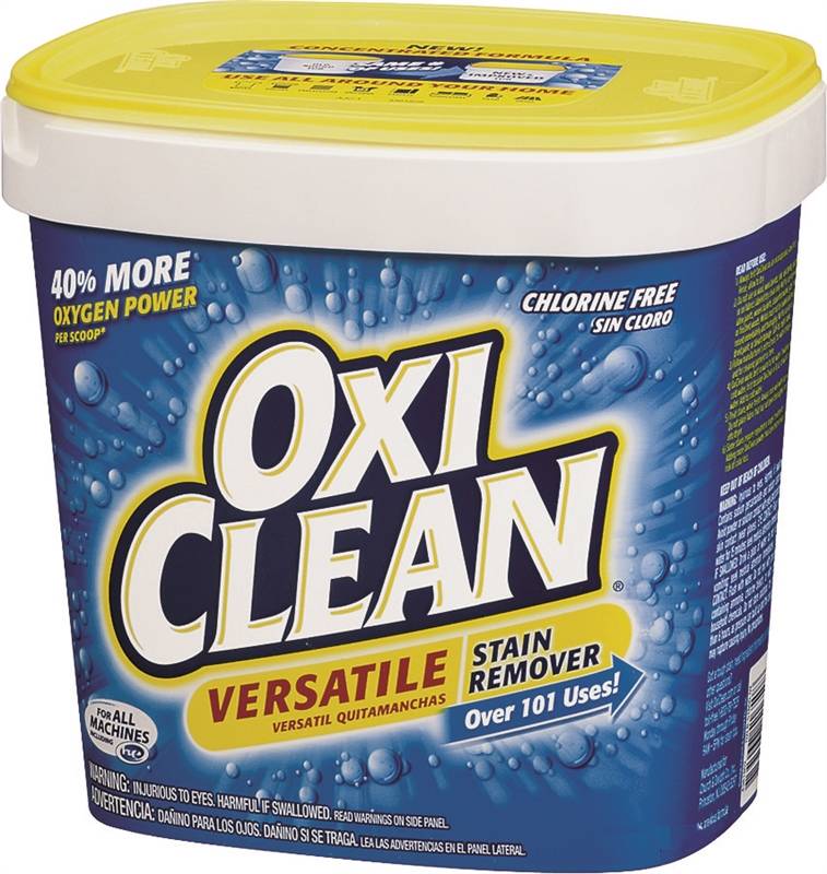 OXI CLEAN Oxiclean 51650 Stain Remover, 5.3 lb, Powder, Off-White