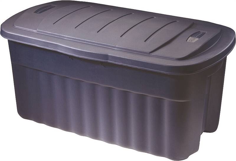 RUBBERMAID Rubbermaid RMRT400001 Storage Container, Polyethylene, Dark Indigo, 36.9 in L, 21.3 in W, 18.3 in H HOUSEWARES RUBBERMAID