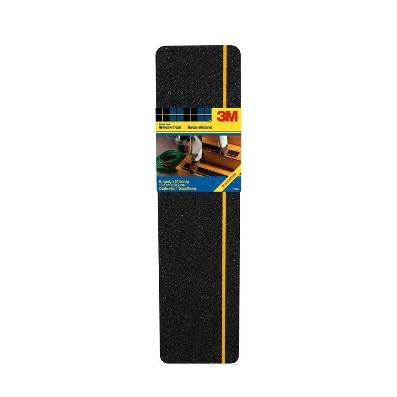 3M 3M Safety-Walk 7768NA Tread, 24 in L, 6 in W, Black PAINT 3M
