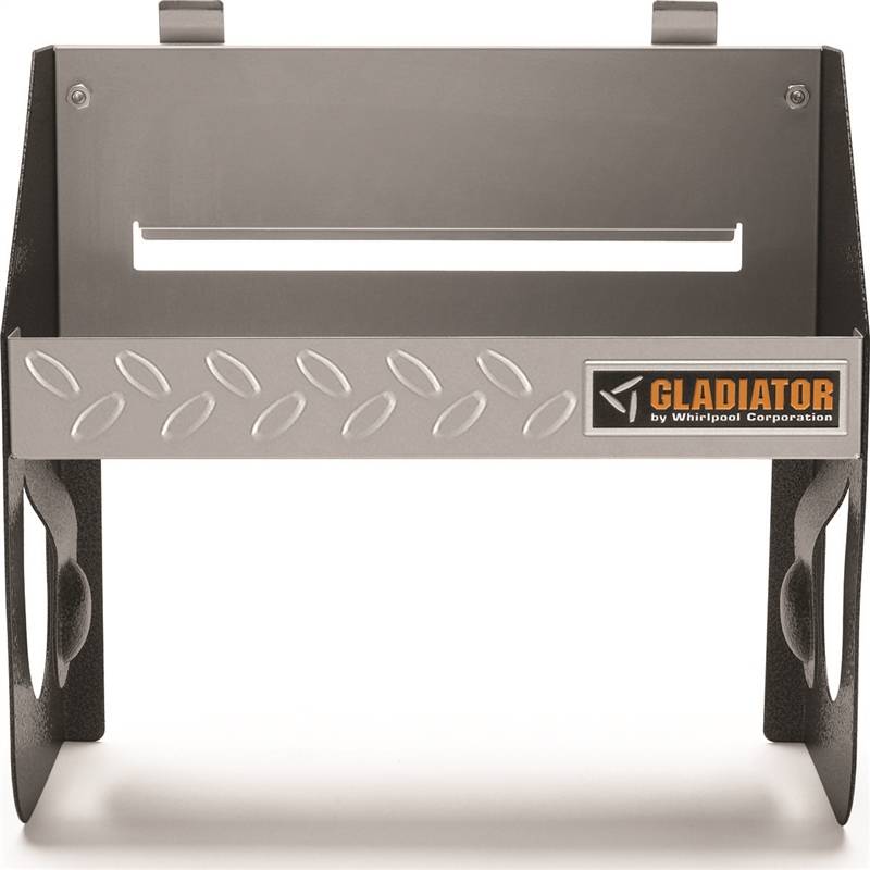 GLADIATOR Gladiator GAWU12CCTG Clean Up Caddy, 25 lb, Metal, Granite, 12 in OAW, 12-3/8 in OAH, 6 in OAD