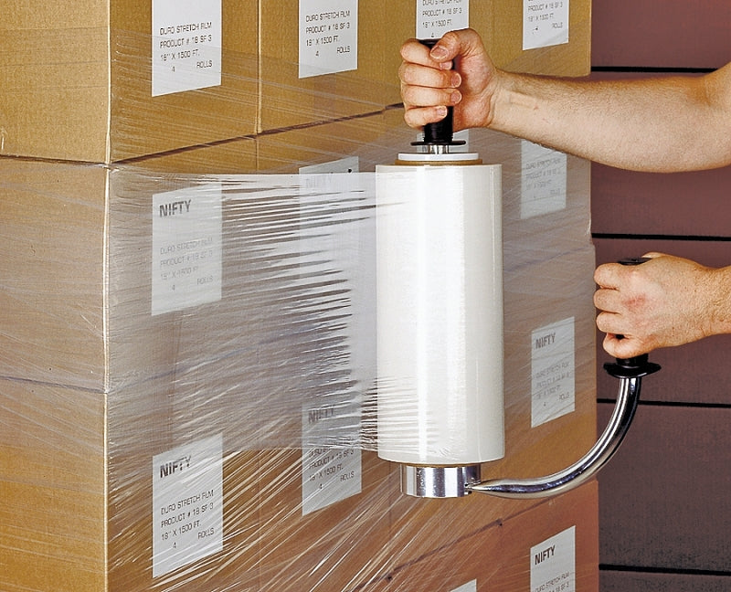 NIFTY PRODUCTS Nifty Wrapper F18SF3 Hand-Held Stretch Film, 1500 ft L, 18 in W, 20 mil Thick, Clear HARDWARE & FARM SUPPLIES NIFTY PRODUCTS