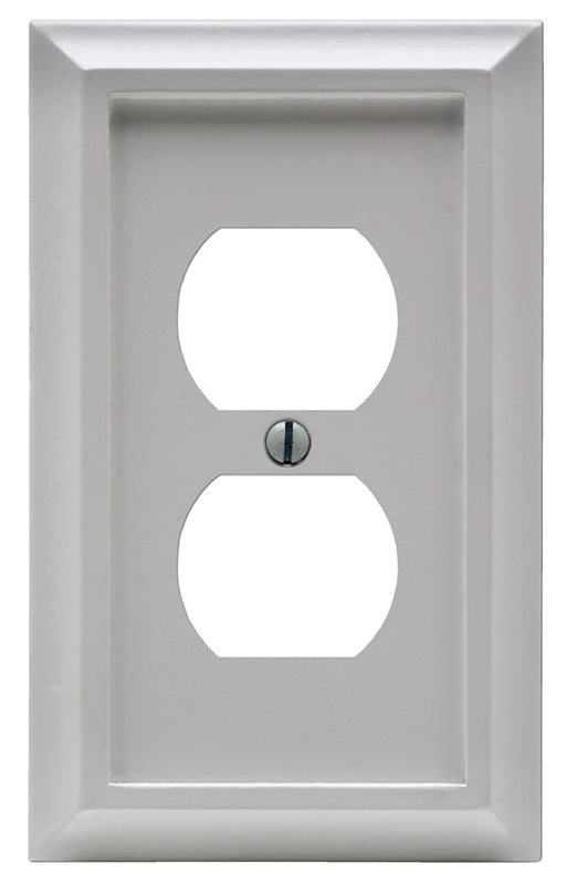 AMERELLE Amerelle Deerfield Series 2040DW Wallplate, Wood, White ELECTRICAL AMERELLE