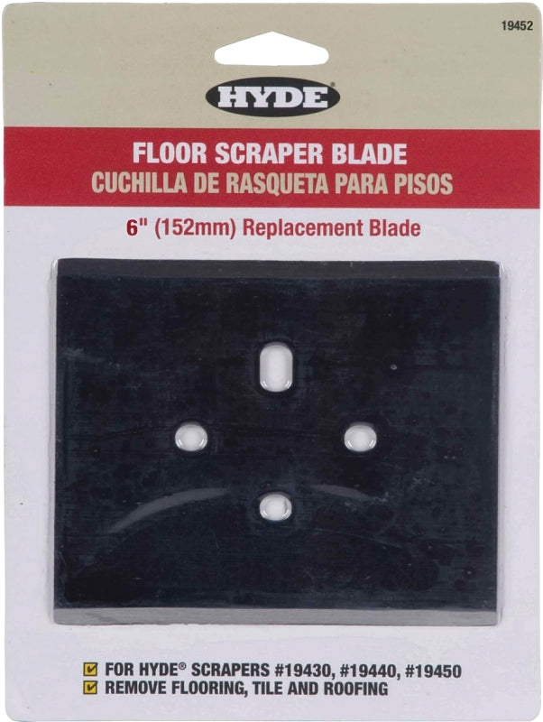HYDE Hyde 19452 Hammer Scraper Blade, 6 in L, Carbon Steel PAINT HYDE
