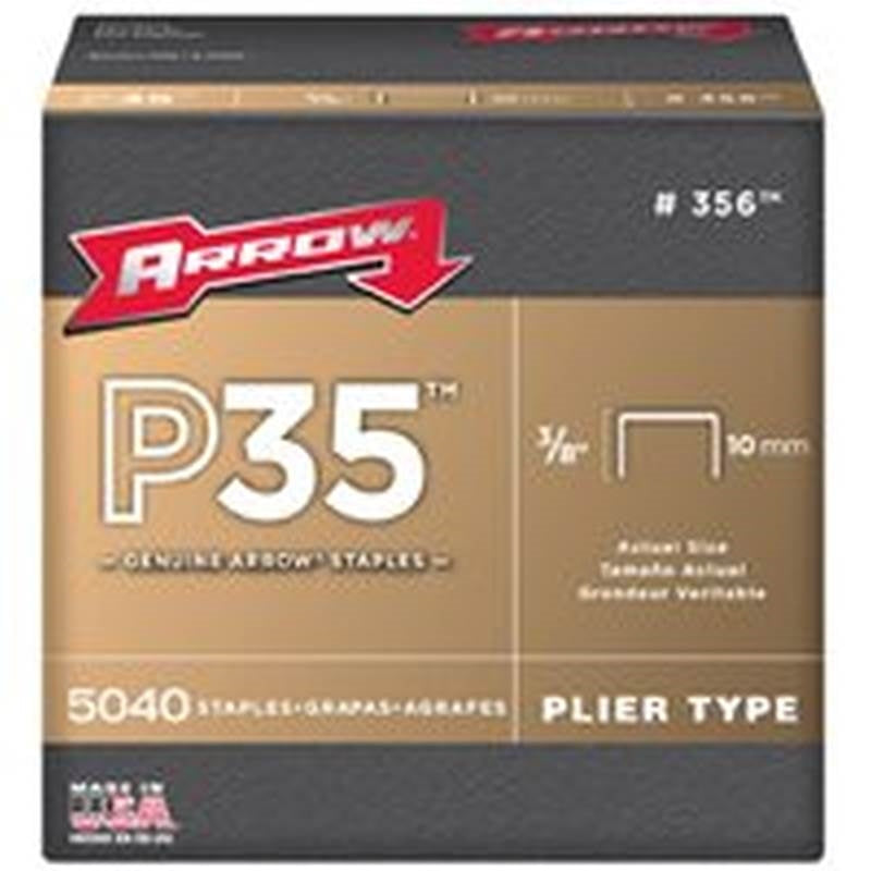 ARROW Arrow P35 Series 356 Staple, 7/16 in W Crown, 3/8 in L Leg HARDWARE & FARM SUPPLIES ARROW